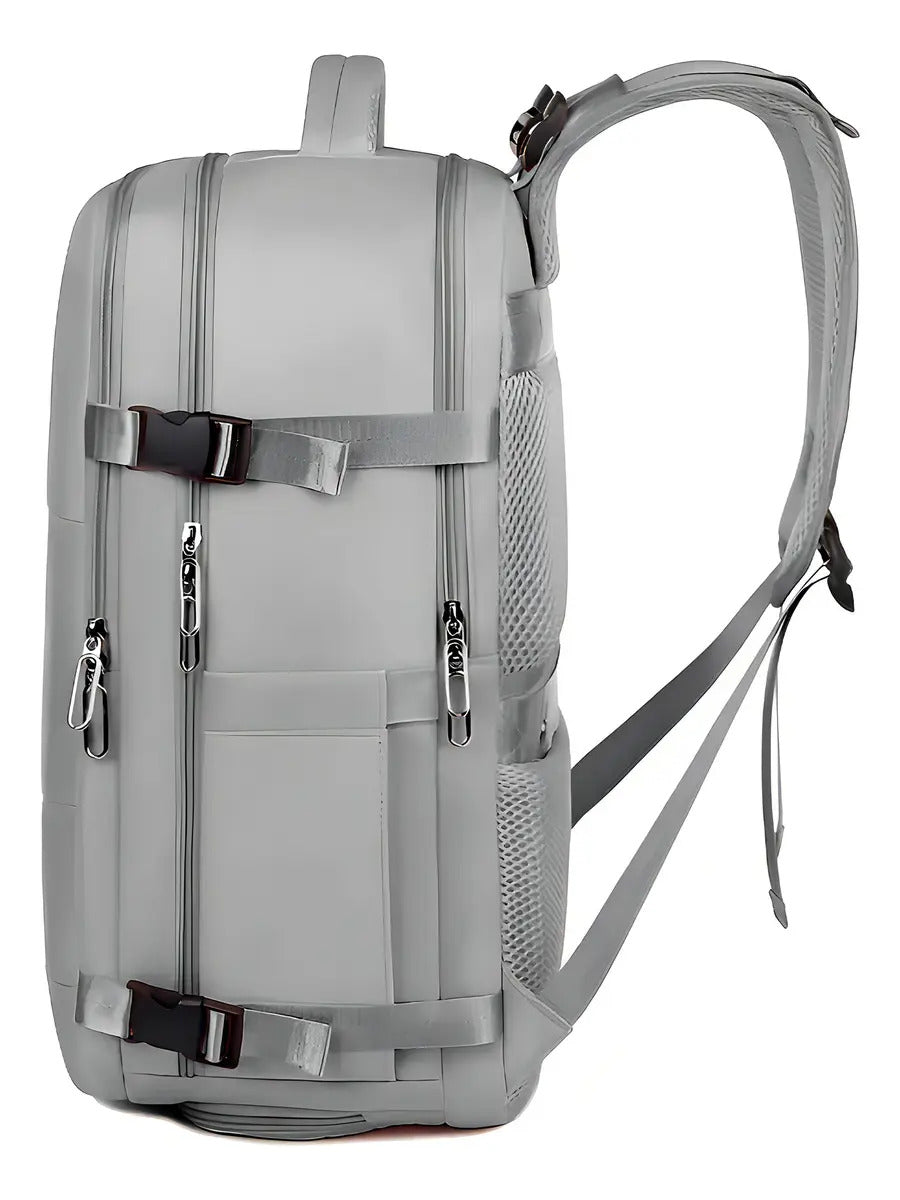 Mochila de Viaje Expandible 45L Impermeable Puerto USB Antirrobo