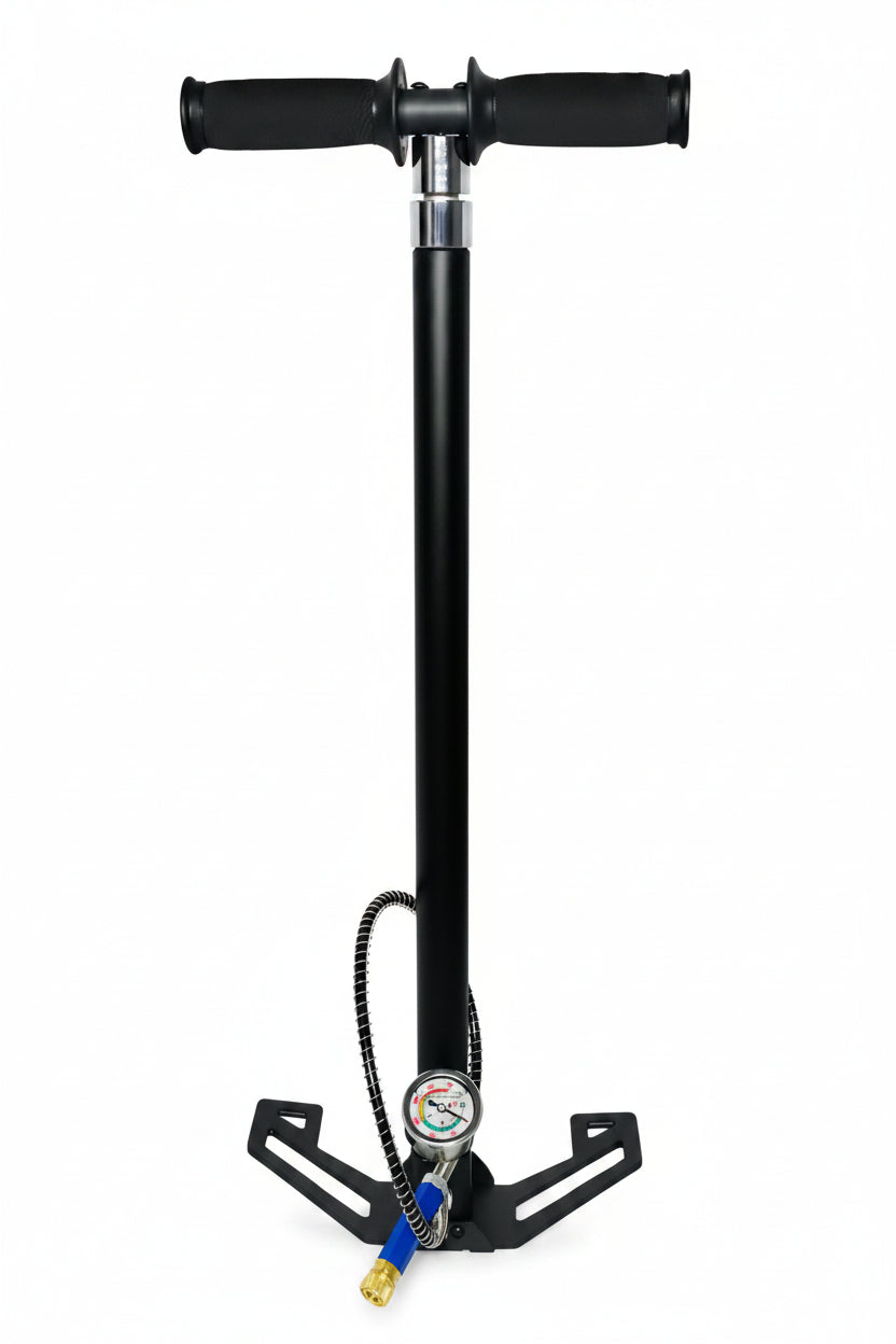 Bombín PCP de 4 Etapas con Manómetro para 4500 PSI