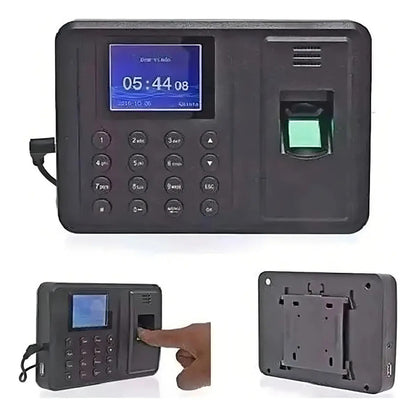 Reloj Control de Asistencia con Huella Digital y Pantalla LCD