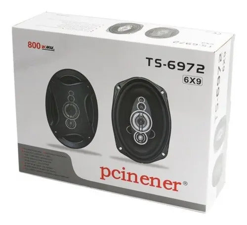 Parlantes para Auto 6x9" 800W | Pcinener TS-6972 | Sonido HIFI