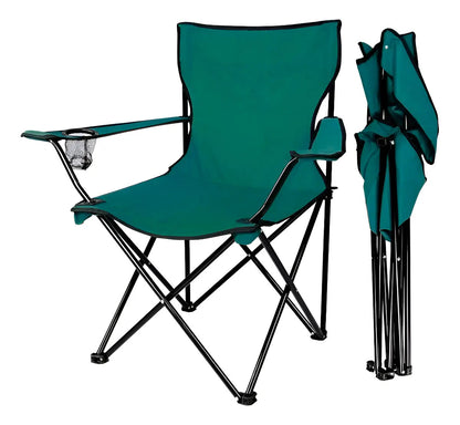 Silla Plegable de Camping y Playa con Portavasos