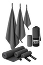 Pack 3 Toallas Microfibra Secado Rápido XL+L+S con Estuche