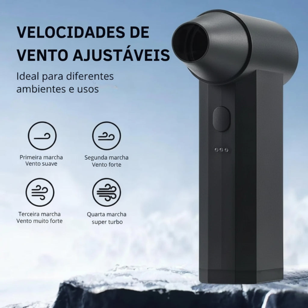Mini Soplador Aspiradora Inalámbrica 2 en 1 | 3 Potencias | Recargable