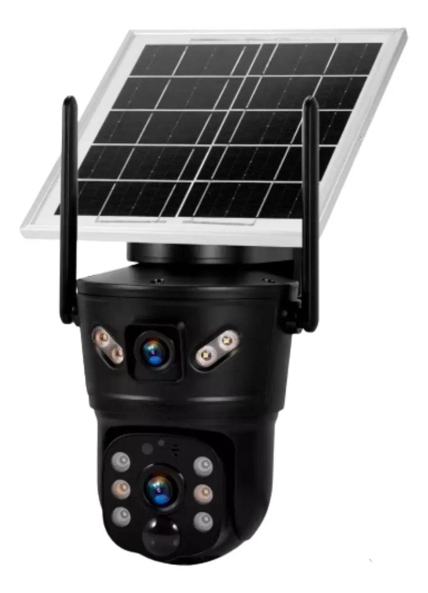 Cámara Solar Doble Lente 4G IP67 Visión Nocturna App ICSEE