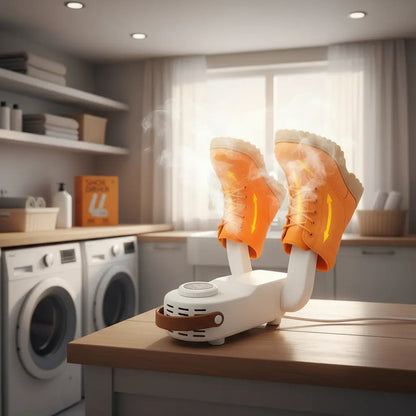 Secadora De Zapatillas Eléctrico Zapatos Botas Elimina Olor Blanco