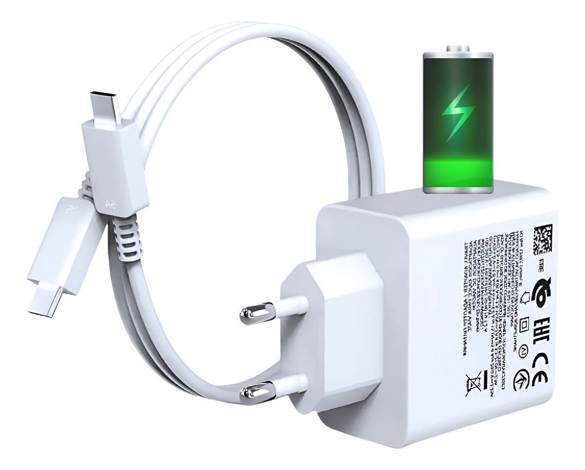 Cargador USB Tipo-C 120W Carga Rápida Eficiencia A++ Cable Incluido