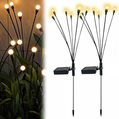 Luces LED Solares Luciérnagas para Jardín y Terraza – Pack 2 Unidades