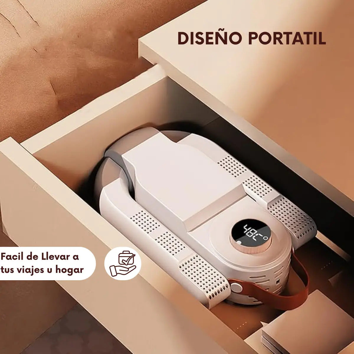 Secadora De Zapatillas Eléctrico Zapatos Botas Elimina Olor Blanco