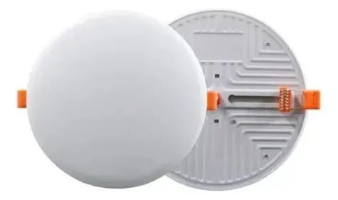 2 Focos Embutidos Led 24w Adaptable Redondo Luz Blanca Fria