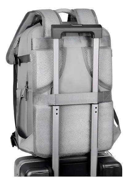 Mochila de Viaje Expandible 45L Impermeable Puerto USB Antirrobo