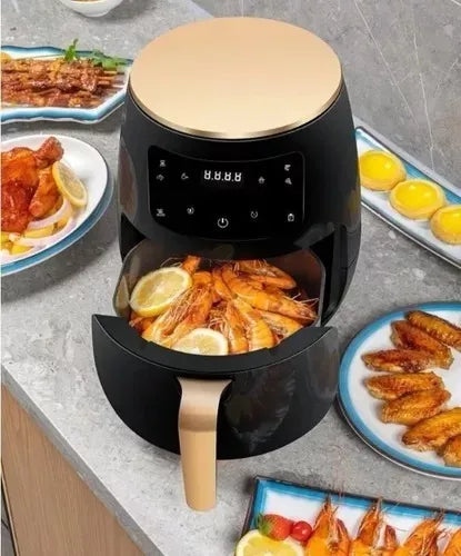 Air Fryer 6 Litros Sin Aceite con Pantalla Táctil LCD y 6 Modos de Cocción