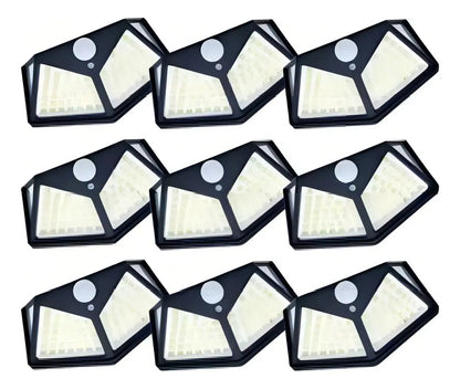 Pack 3 Focos Solares LED Exterior 100 LED con Sensor de Movimiento