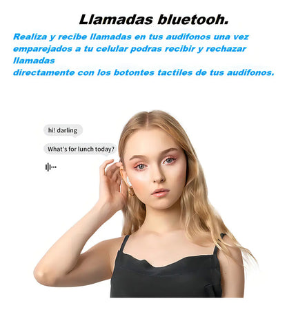 Audífonos Bluetooth A9 Pro con Pantalla Táctil