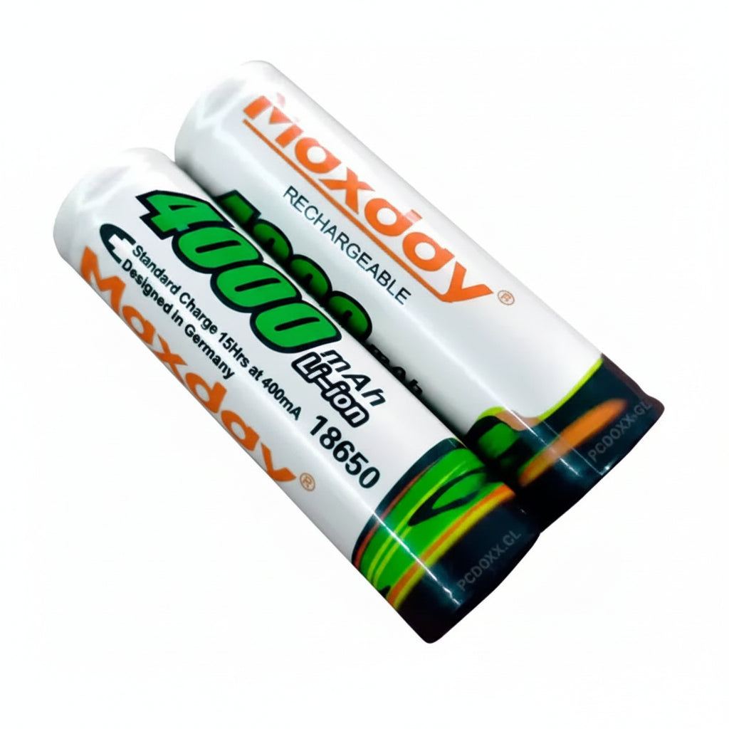 Pack 2 Pilas Recargables 18650 4000mAh 3.7V