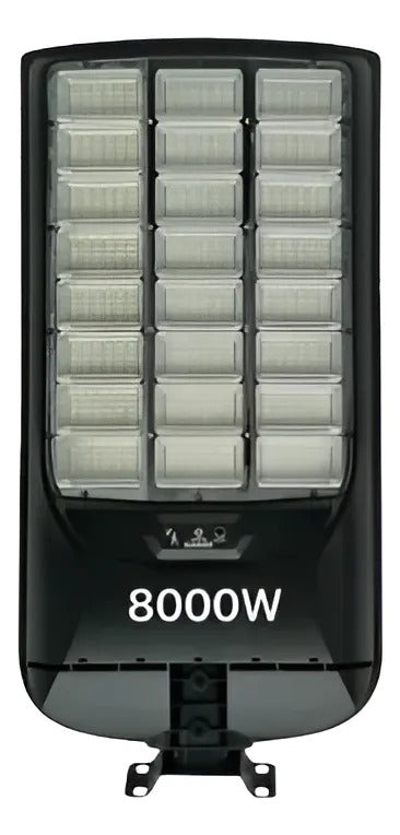 Foco Solar LED Tipo Poste 8000W | 324 LEDs | Batería 30000mAh | IP67