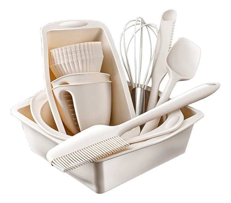 Set de Repostería Silicona 22 Piezas – Resistente 450°F, Antiadherente, Apto Lavavajillas