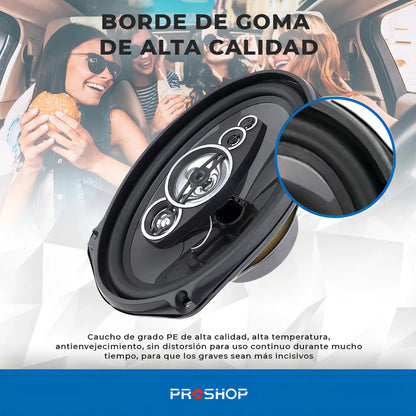 Parlantes para Auto 6x9" 800W | Pcinener TS-6972 | Sonido HIFI
