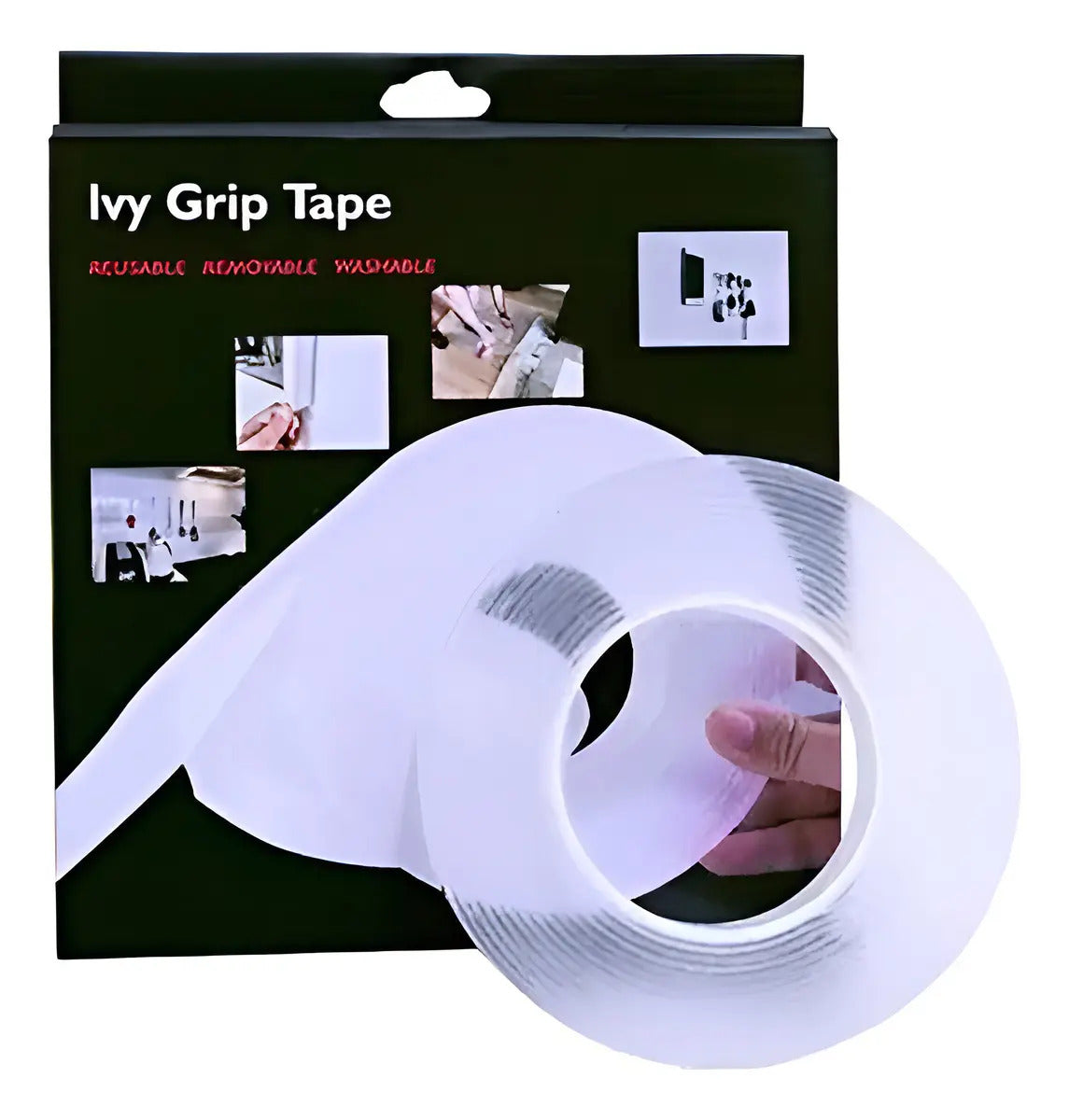 Cinta Doble Contacto Transparente Reutilizable 5 Metros – Grip Tape