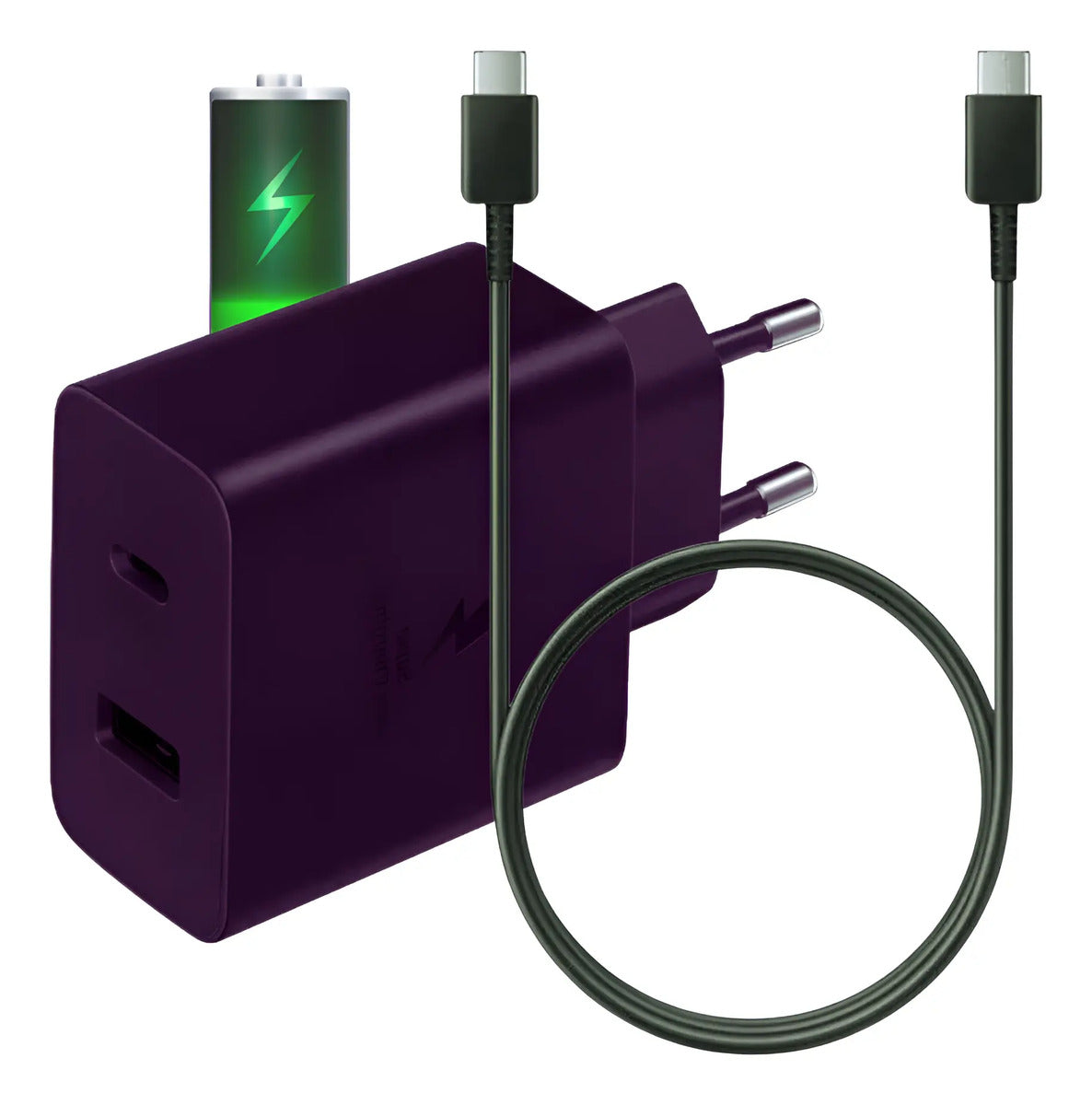 Cargador USB Tipo-C 120W Carga Rápida Eficiencia A++ Cable Incluido