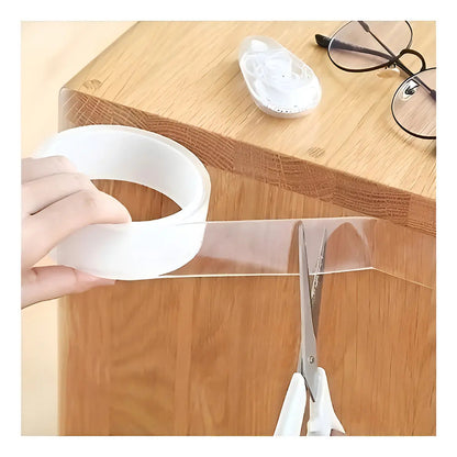 Cinta Doble Contacto Transparente Reutilizable 5 Metros – Grip Tape