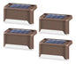 Luces Solares para Escalones x4 | LED Luz Blanca | Exterior IP65