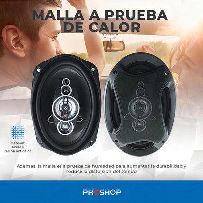 Parlantes para Auto 6x9" 800W | Pcinener TS-6972 | Sonido HIFI