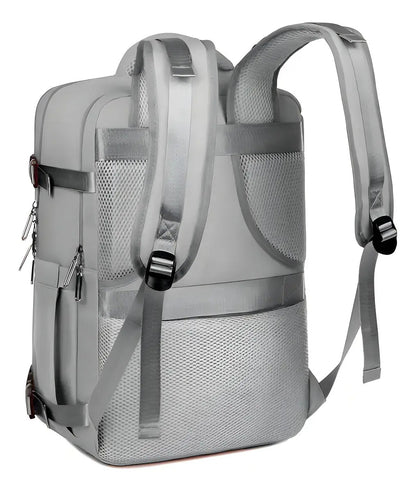 Mochila de Viaje Expandible 45L Impermeable Puerto USB Antirrobo