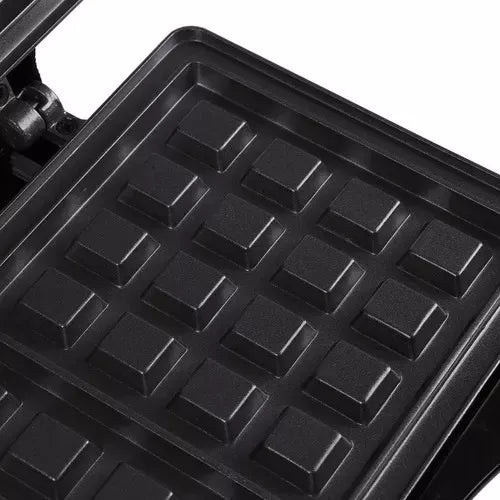 Wafflera Eléctrica Antiadherente 750W – Waffles y Sándwiches en Minutos