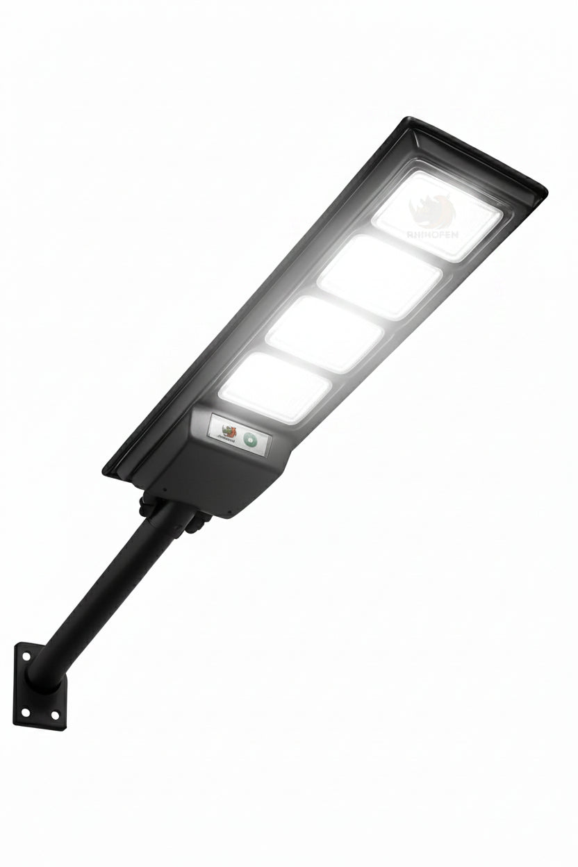 Foco Solar LED 1500W IP67 Sensor Movimiento Control Remoto