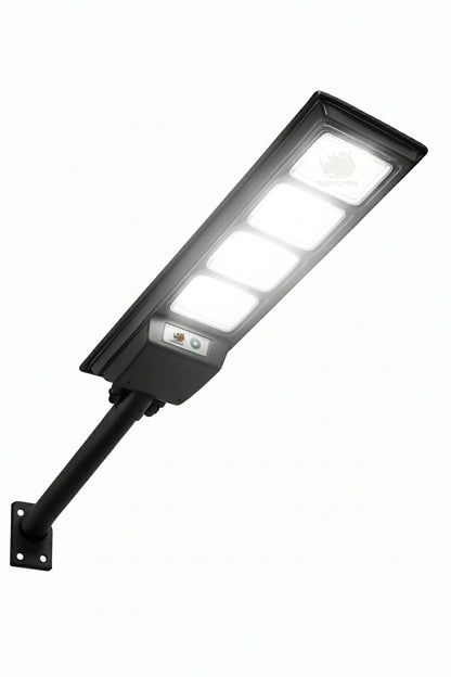 Foco Solar LED 1500W IP67 Sensor Movimiento Control Remoto
