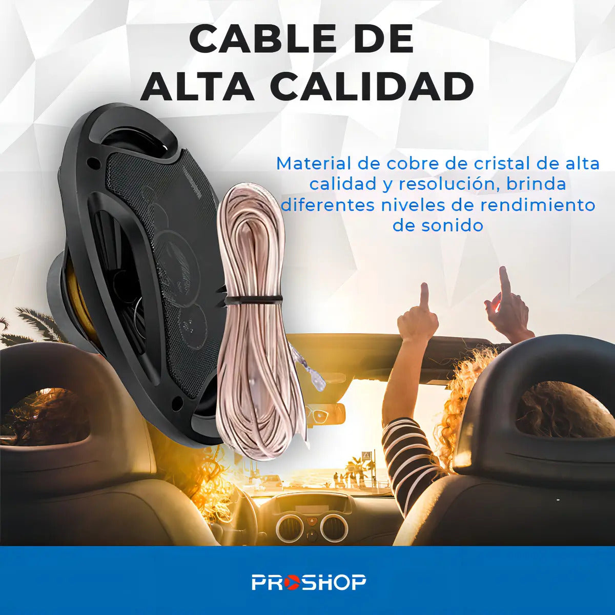 Parlantes para Auto 6x9" 800W | Pcinener TS-6972 | Sonido HIFI