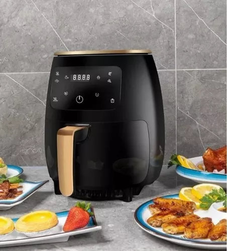 Air Fryer 6 Litros Sin Aceite con Pantalla Táctil LCD y 6 Modos de Cocción