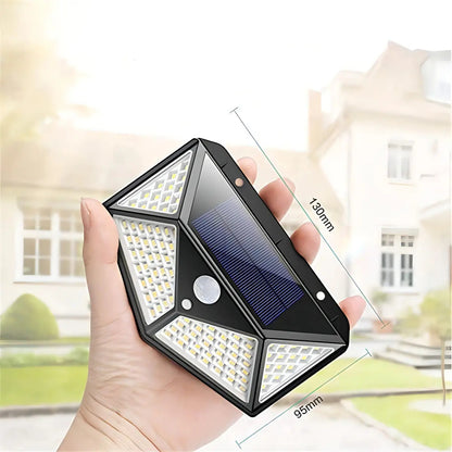 Pack 3 Focos Solares LED Exterior 100 LED con Sensor de Movimiento