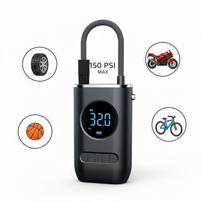 Mini Compresor Eléctrico Portátil 50W Type-C Linterna