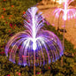 Pack 6 luces Estaca Solares Flor Medusa Doble Jardín Decoración