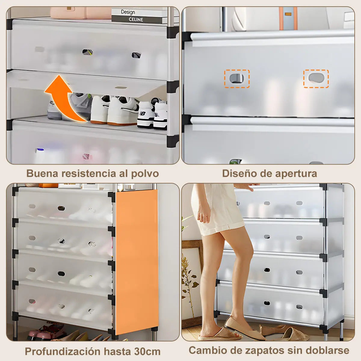 Organizador zapatos 5 Niveles para 15 Pares,