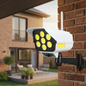 Foco Cámara de Seguridad Falsa Led Solar sensor Movimiento