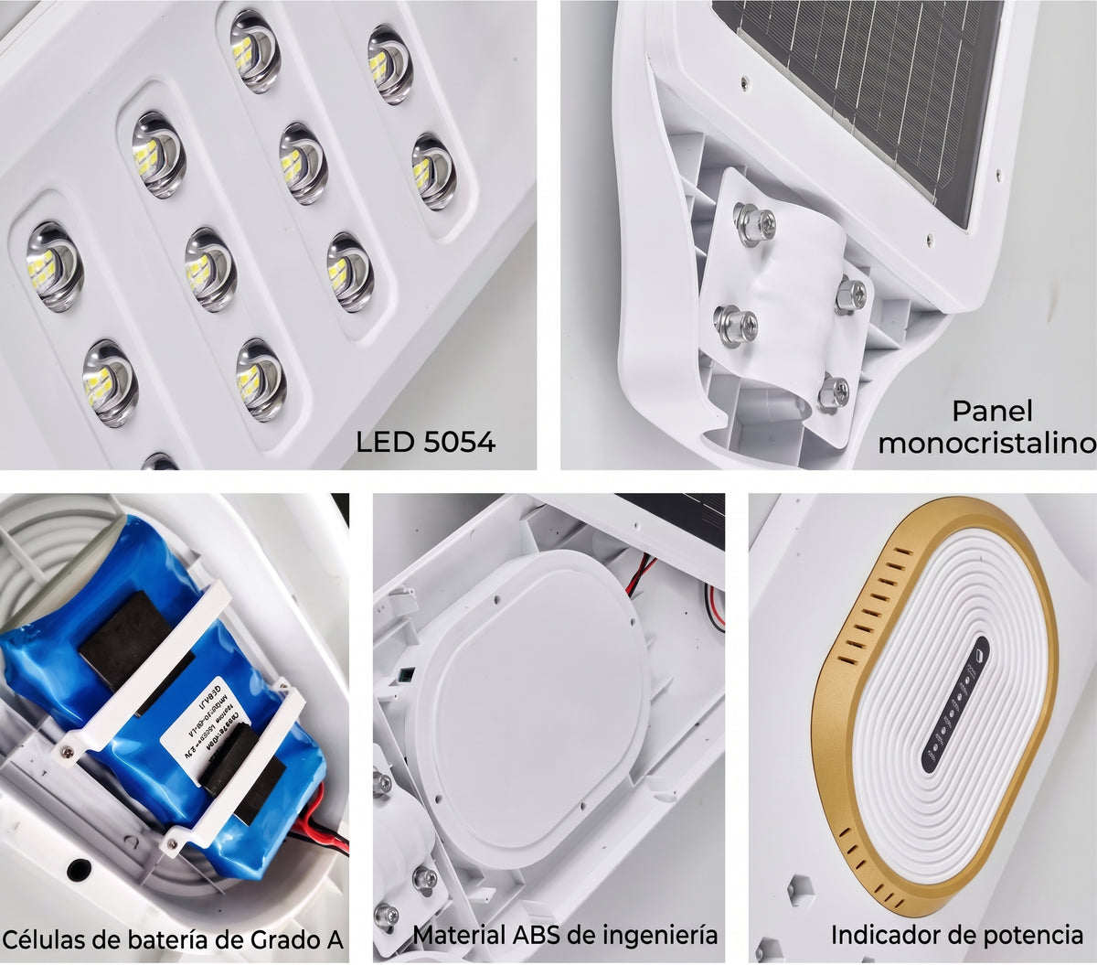 Reflector Solar LED 5000W | IP67 Sensor + Control Remoto + Soporte