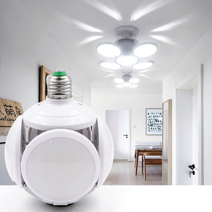 Ampolleta LED 45W E27 4 Aspas | 2400lm Luz Fría 20.000H