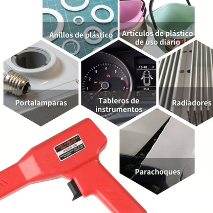 Soldadora de Plástico Portátil Kit 200 Grapas | Reparación Profesional