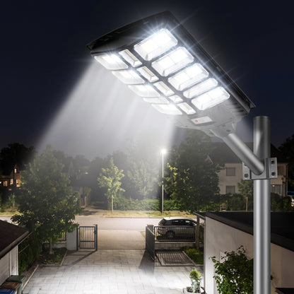 Foco Solar LED 6000w Exterior con Sensor y Control Remoto + Soporte