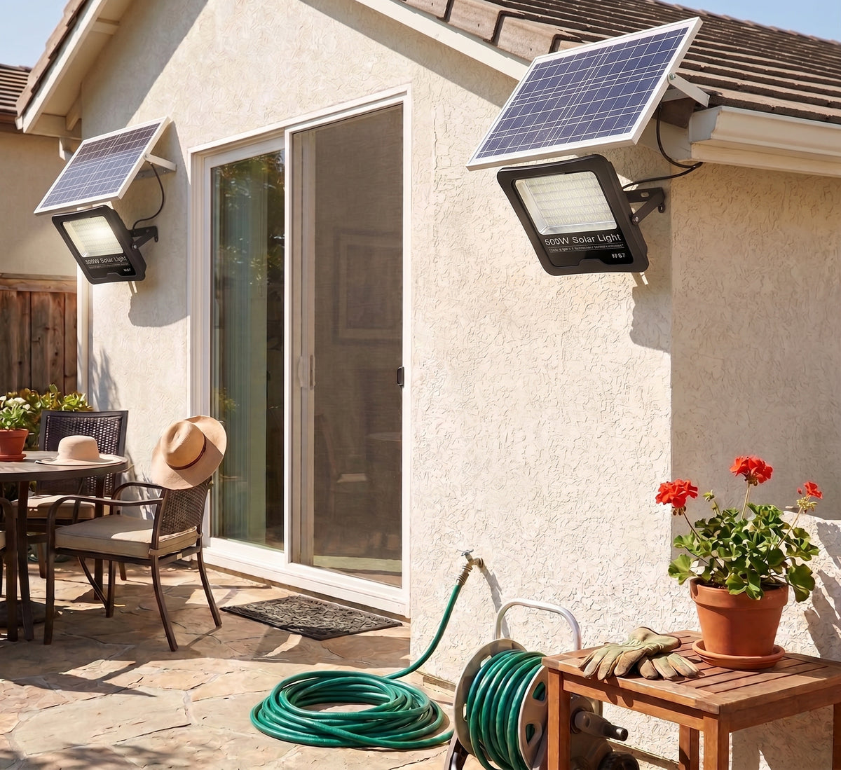 Foco Solar 500W | Panel Solar + Control Remoto | IP67