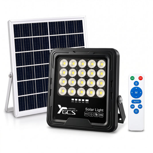 Foco Solar 500W | Panel Solar + Control Remoto | IP67