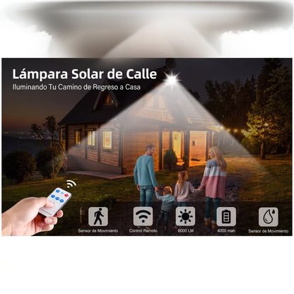 2 Focos Solar LED  con Sensor de Movimiento | IP65 3 Modos