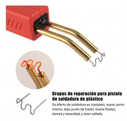 Soldadora de Plástico Portátil Kit 200 Grapas | Reparación Profesional