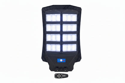 Foco LED Solar 2000W para Poste con Control Remoto y Kit de Anclaje