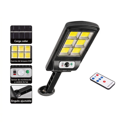 2 Focos Solar LED  con Sensor de Movimiento | IP65 3 Modos