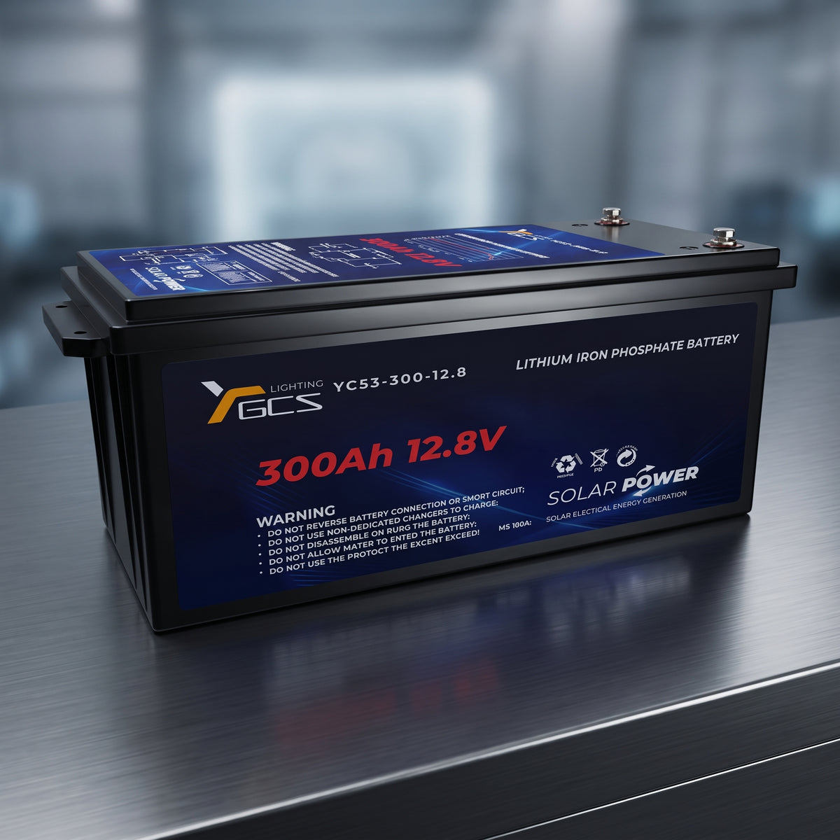 Batería LiFePO4 300Ah 12.8V con BMS | 6.000 Ciclos | Litio Ferrofosfato
