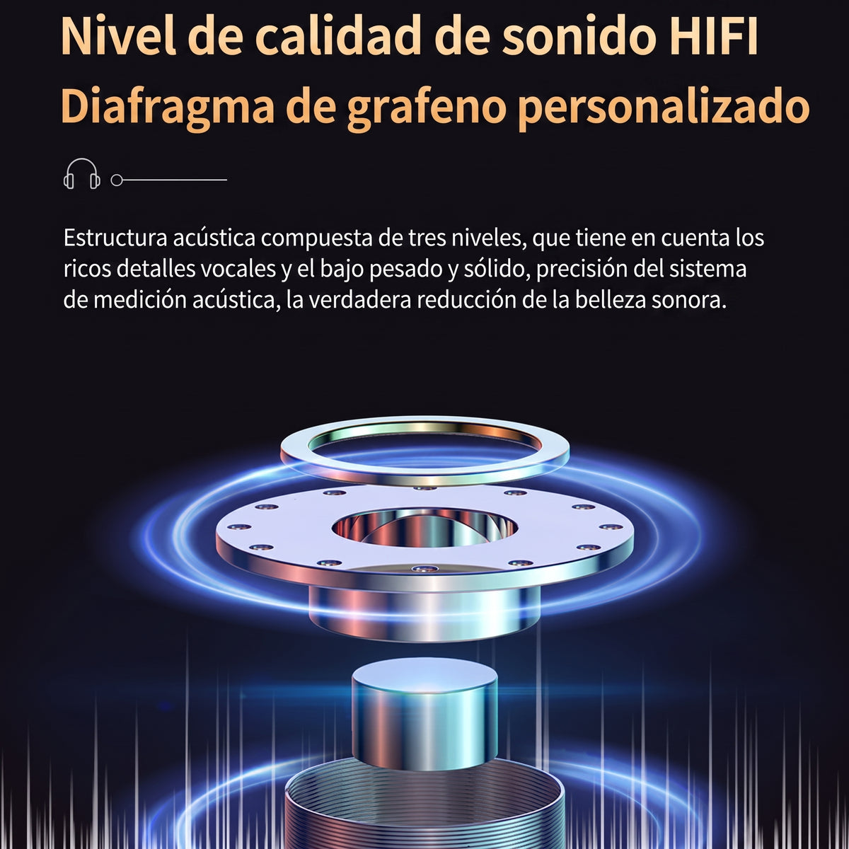 Audífonos Gamer Inalámbricos M90pro | BT 5.3 Pantalla LED Negro