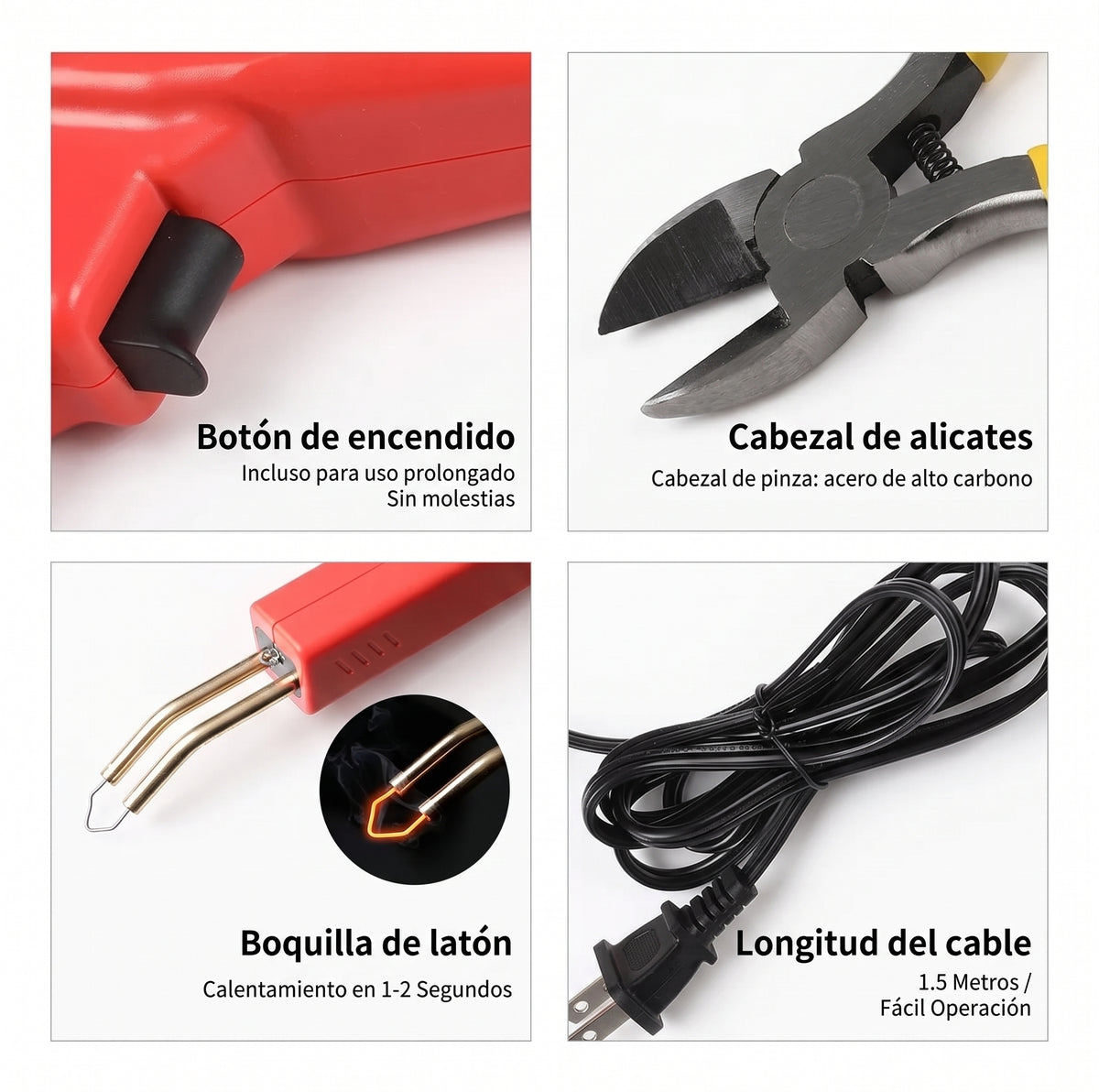 Soldadora de Plástico Portátil Kit 200 Grapas | Reparación Profesional